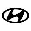 Hyundai black and white logo