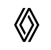 Renault black and white logo