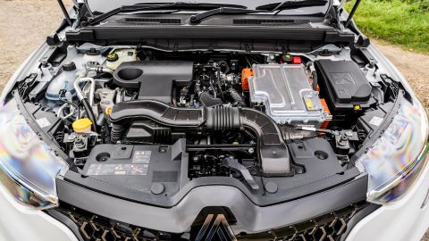 Open Bonnet Of A Renault Vehicle